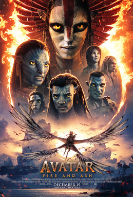 Avatar 3 Fire and Ash 2025 Hindi Hollywood Dubbed 1080p premium review catalog poster