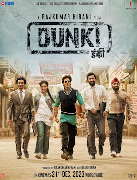 Dunki 2023 Hindi Web-DL 1080p - 480p premium review catalog poster