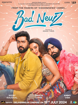 Badnewz 2024 Hindi WEBRip 720p - 480p premium review catalog poster